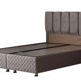 Setay Mobilya 90x190 cm Antrasit Gri Tetra Baza ve Başlık Seti