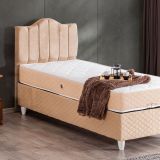 Setay Mobilya 90x190 cm Bej Trend Baza Başlık ve Letto Yatak Seti