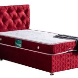 Setay Mobilya 90x190 cm Bordo Vita New Baza Başlık ve Comfort Yatak Seti