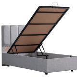 Setay Mobilya 90x190 cm Gabba Açık Gri Baza ve Başlık Seti