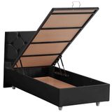 Setay Mobilya 90x190 cm Glamis Antrasit Baza ve Başlık Seti
