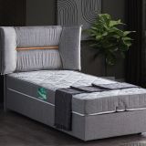 Setay Mobilya 90x190 cm Gri Lizbon Baza Başlık ve Comfort Yatak Seti