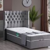 Setay Mobilya 90x190 cm Gri Matilda Baza Başlık ve Comfort Yatak Seti