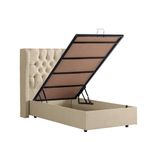 Setay Mobilya 90x190 cm Krem Baza Başlık ve Comfort Yatak Seti