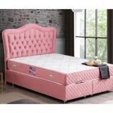 Setay Mobilya 90x190 cm Pembe Camelli New Baza Başlık ve Yatak Seti