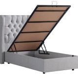 Setay Mobilya 90x200 cm Açık Gri Baza ve Başlık Seti