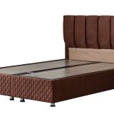 Setay Mobilya 90x200 cm Koyu Kahverengi Tetra Baza ve Başlık Seti
