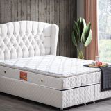 Setay Mobilya 90x200 cm Krem Nice Baza Başlık ve Real Pedli Yatak Seti