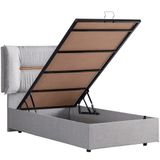 Setay Mobilya 90x200 cm Lizbon Açık Gri Baza ve Başlık Seti