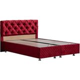 Setay Mobilya Bordo 160x200 cm Vita Çift Kişilik Baza