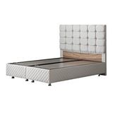 Setay Mobilya Krem 180x200 cm Duke Çift Kişilik Baza Başlık Seti