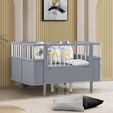 Setay Mobilya Mdf Beşik, Siesta Büyüyen Beşik 90x130 - Siesta Karyola 90x190 - Antrasit
