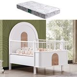 Setay Mobilya Mdf Beşik, Venüs Büyüyen Beşik + 1 Adet Comfort Yatak 90x130 Ceviz