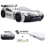 Setay Mobilya Police Rüzgarlıklı Arabalı Yatak + 1 Comfort Yatak Antrasit