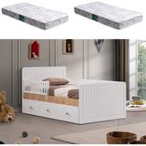 Setay Montessori Karyola, Lena Yavrulu Montessori Yatak + 2 Comfort Yatak - Ceviz - 90 x 190 cm