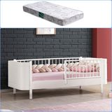 Setay Montessori Karyola, Lidya Montessori Yatak + 1 Adet Comfort Yatak - 90 x 190 cm - Beyaz