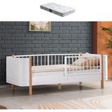 Setay Montessori Karyola, Lidya Montessori Yatak + 1 Adet Comfort Yatak - 90 x 190 cm - Ceviz