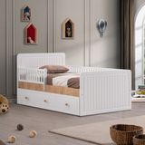 Setay Montessori Yatak, Lena Yavrulu Montessori Karyola - Ceviz - 90 x 190 cm