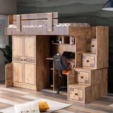 Setay Natural Ranza 2 Kapaklı Dolap Çalışma Masası - 90 x 190 cm - Ceviz