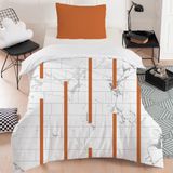 Setay Planör Çocuk Odası Takımı Uyumlu Dijital Baskılı Nevresim Takımı - 160 x 220 cm - Kiremit