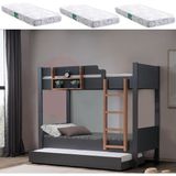 Setay Ranza, Asya Ayrılabilir Yavrulu Ranza + 3 Adet Comfort Yatak - 90 x 190 cm - Ceviz