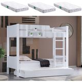 Setay Ranza, Asya Ayrılabilir Yavrulu Ranza + 3 Adet Comfort Yatak - 90 x 190 cm