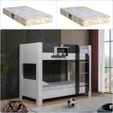 Setay Ranza, Delfino 2li Ranza + 2 Adet Comfort Yatak - Antrasit - 90 x 190 cm