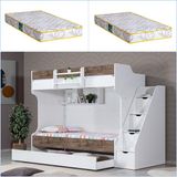 Setay Ranza, Kardem Yavrulu Ranza + 2 Adet Comfort Yatak - 90 x 190 cm - Ceviz