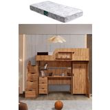 Setay Ranza, Litera Ranza Dolap Çalışma Masası, Koyu Ceviz 1 Adet Comfort Yatak