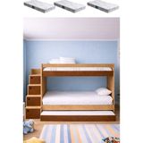 Setay Ranza, Martin Yavrulu Ranza - Ceviz - 3 Adet Comfort Yatak - Beyaz