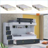 Setay Ranza, Metris Yavrulu Ranza + 3 Adet Comfort Yatak - 90 x 190 cm - Antrasit