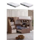 Setay Ranza, Milano Çift Kişilik Çalışma Masalı Modern Ranza + 2 Adet Comfort Yatak