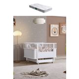 Setay Sallanan Mdf Beşik, Bella Büyüyen Beşik 90x120 1 Adet Comfort Yatak
