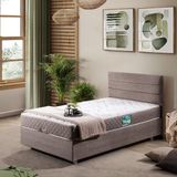 Setay Sofia İkili Set Tek Kişilik Baza Başlık - Kahve - Kahverengi - 100 x 200 cm
