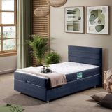 Setay Sofia İkili Set Tek Kişilik Baza Başlık - Lacivert - 120 x 200 cm