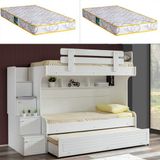 Setay Su Yavrulu Ranza - Beyaz + 2 Adet Comfort Yatak - 90 x 190 cm