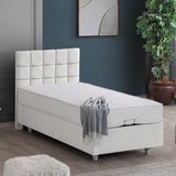 Setay Tavira İkili Set Tek Kişilik Baza Başlık Seti - Beyaz - 90 x 200 cm