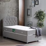 Setay Tokyo İkili Set Tek Kişilik Baza Başlık - Gri - 90 x 200 cm