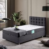 Setay Venedik İkili Set Tek Kişilik Baza Başlık - Antrasit - 90 x 200 cm