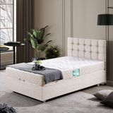 Setay Venedik İkili Set Tek Kişilik Baza Başlık - Krem - 90 x 200 cm