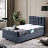Setay Venedik Tek Kişilik Baza Başlık Comfort Yatak Seti - Lacivert - 100 x 200 cm