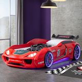 Setay Vento Cooper Rüzgarlıklı Full Ledli Arabalı Yatak, Kırmızı - 90 x 190 cm