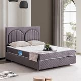 Setay Walter Ikili Set, Walter Tek Kişilik Baza Başlık Seti - Antrasit - 90 x 200 cm