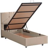 Setay Wick İkili Set, Baza Başlık Seti - Bej - 90 x 200 cm
