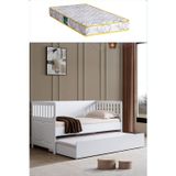 Setay Yavrulu Karyola, Beyaz Nikea Yavrulu Karyola + 1 Adet Comfort Yatak