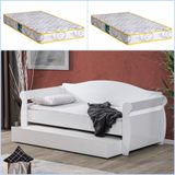 Setay Yavrulu Karyola, Taht Yavrulu Yatak + 2 Adet Comfort Yatak Beyaz-90 x 200