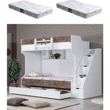 Setay Yavrulu Ranza, Kardem Ranza - Ceviz + 2 Adet Comfort Yatak - Beyaz