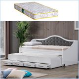 Setay Yavrulu Yatak, Eymen Yavrulu Karyola - Gri + 1 Adet Comfort Yatak - Renkli