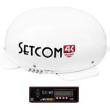 Setcom Mobil Karavan Uydu Anteni Çift Çıkış STC-324 Yuvarlak Tip 12v/24v Kapasite ile Yüksek Performans