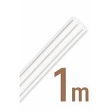Setekshome 3 Raylı Korniş Perde Rayı Kaliteli Sağlam Ambalaj 1 Metre